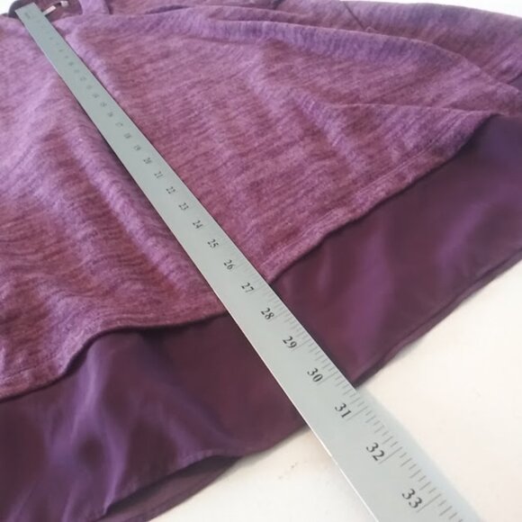 Logo by Lori Goldstein Women's S purple marbled sleeveless cardigan sweater - Picture 9 of 13